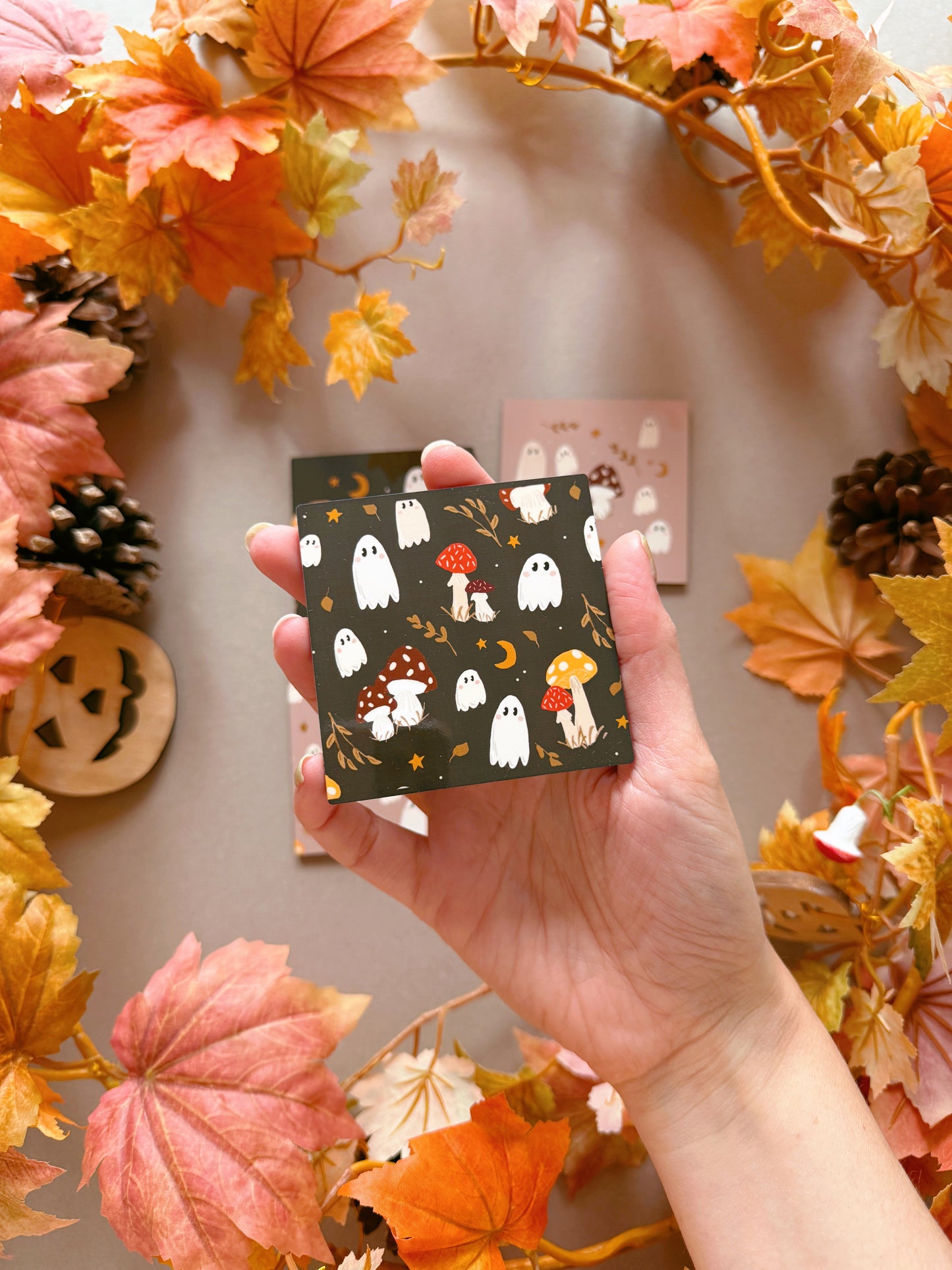 Mushroom Ghost Magnet