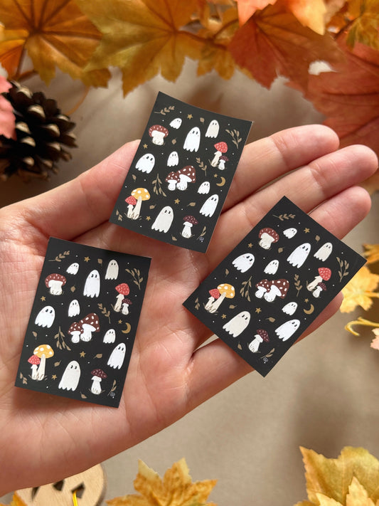Mushroom Ghost Sticker