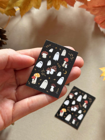 Mushroom Ghost Sticker - Waterproof