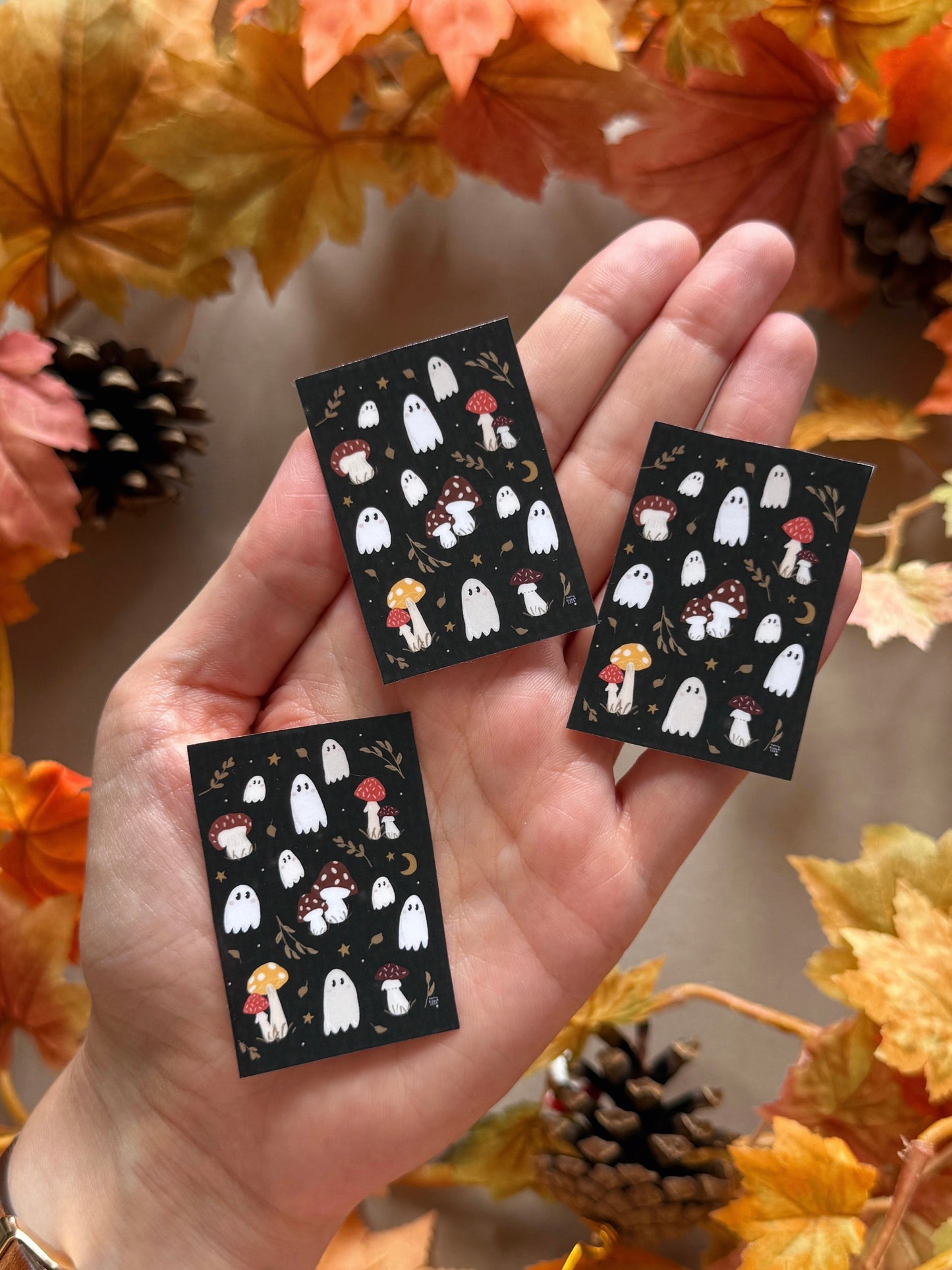 Mushroom Ghost Sticker - Waterproof