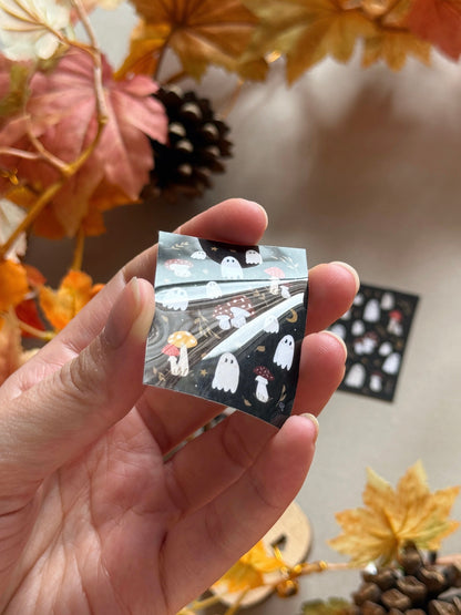 Mushroom Ghost Sticker - Waterproof