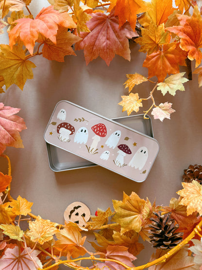 Mushroom ghost Pencil Case - Tan