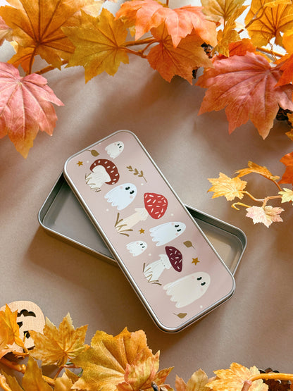 Mushroom ghost Pencil Case - Tan