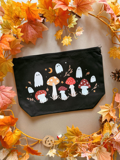 Mushroom ghost Zip Case