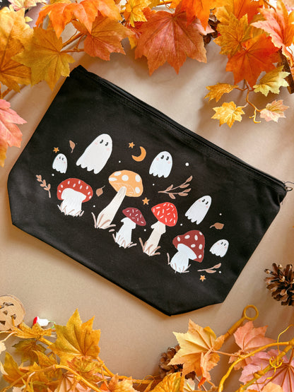 Mushroom ghost Zip Case