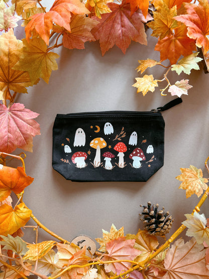 Mushroom ghost Zip Case