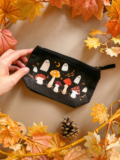 Mushroom ghost Zip Case