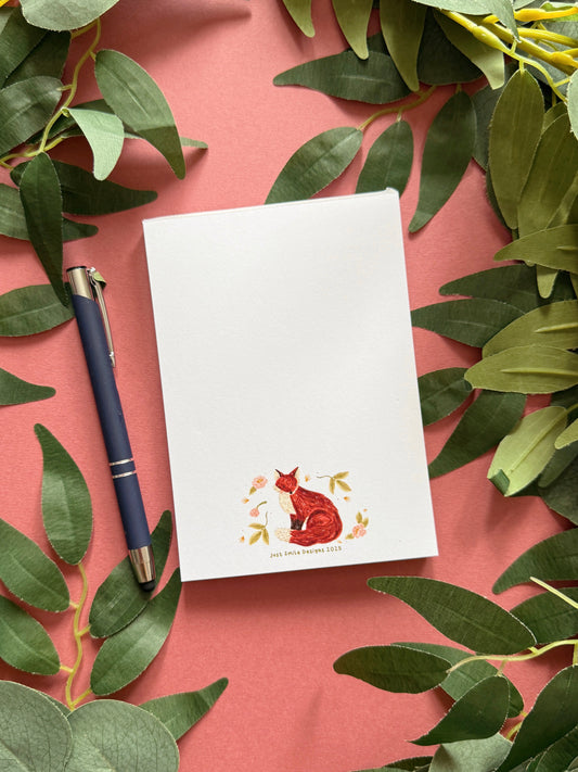 Peony Fox A6 Notepad