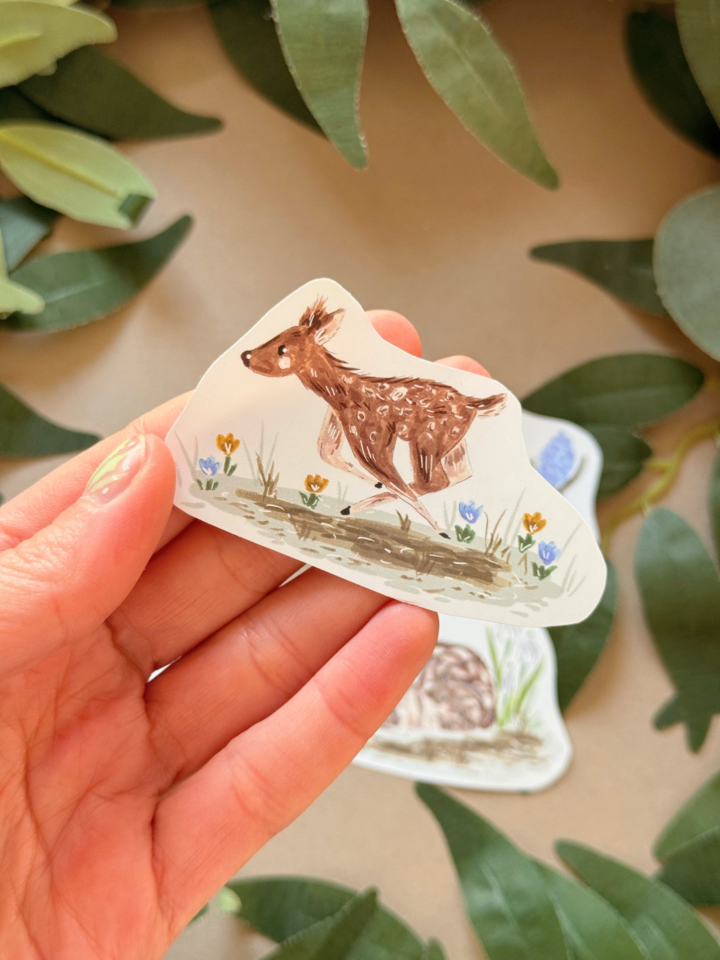 Spring Deer Sticker