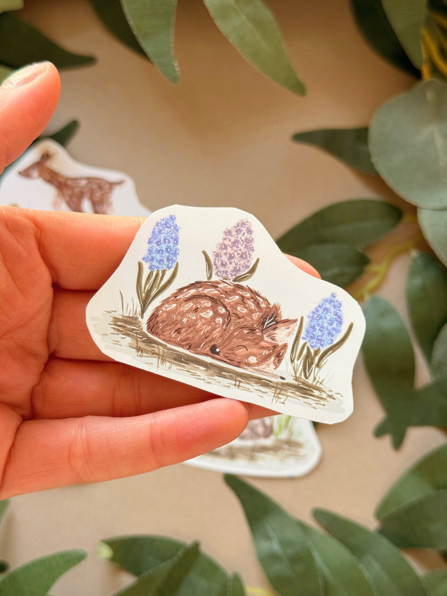 Spring Deer Sticker