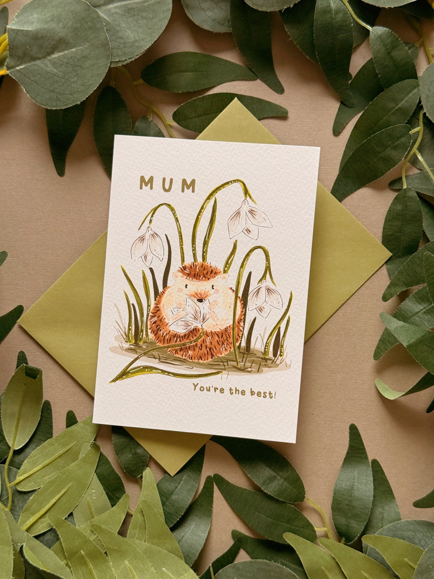 Hedgehog Mum Card