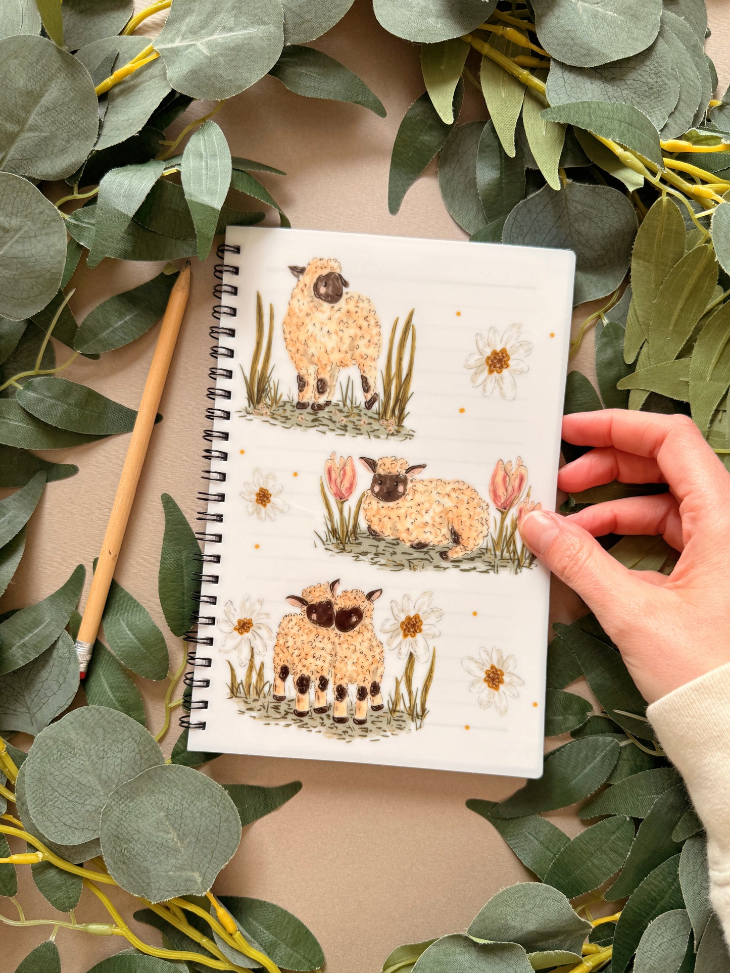 Lamb Spiral Notebook - A5