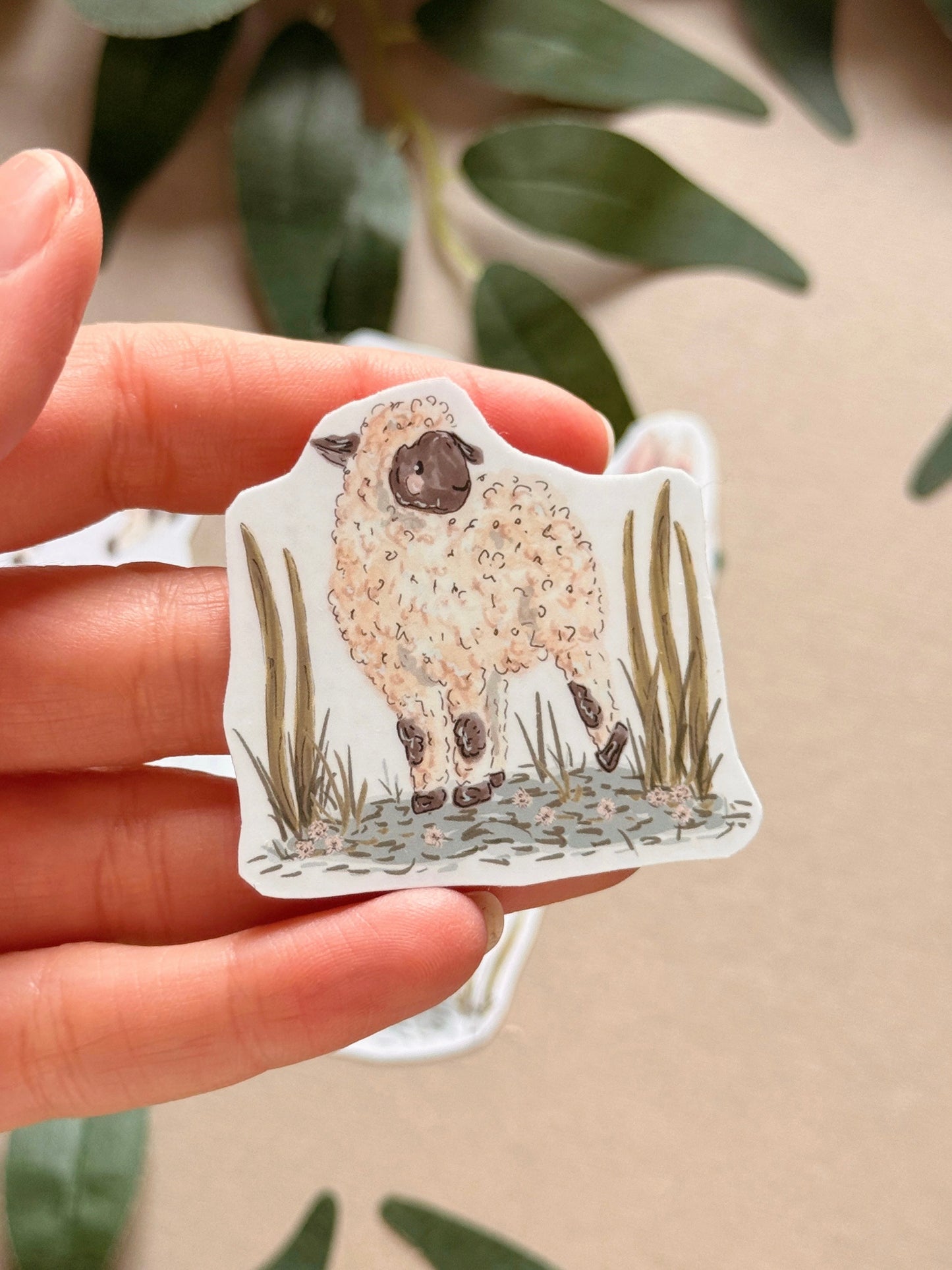 Lamb Sticker - Waterproof