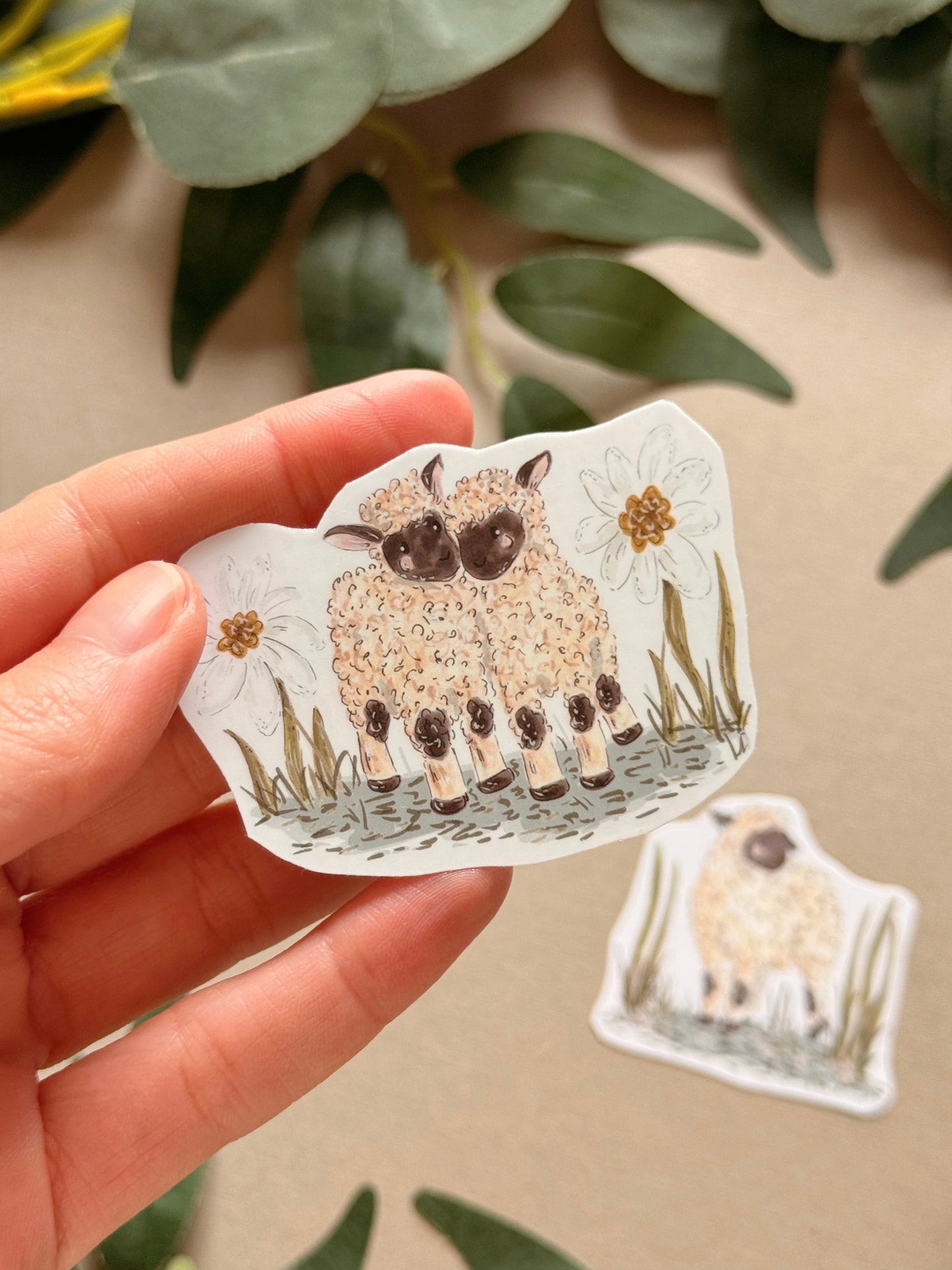 Lamb Sticker - Waterproof