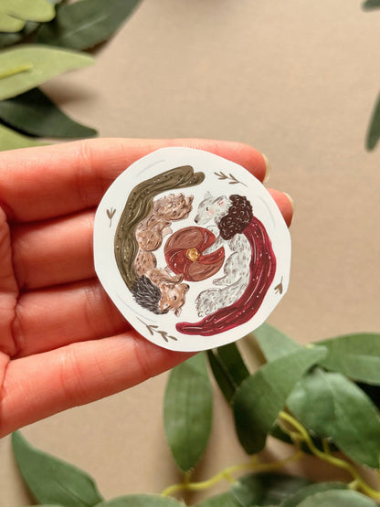 Warrior Wolves Sticker