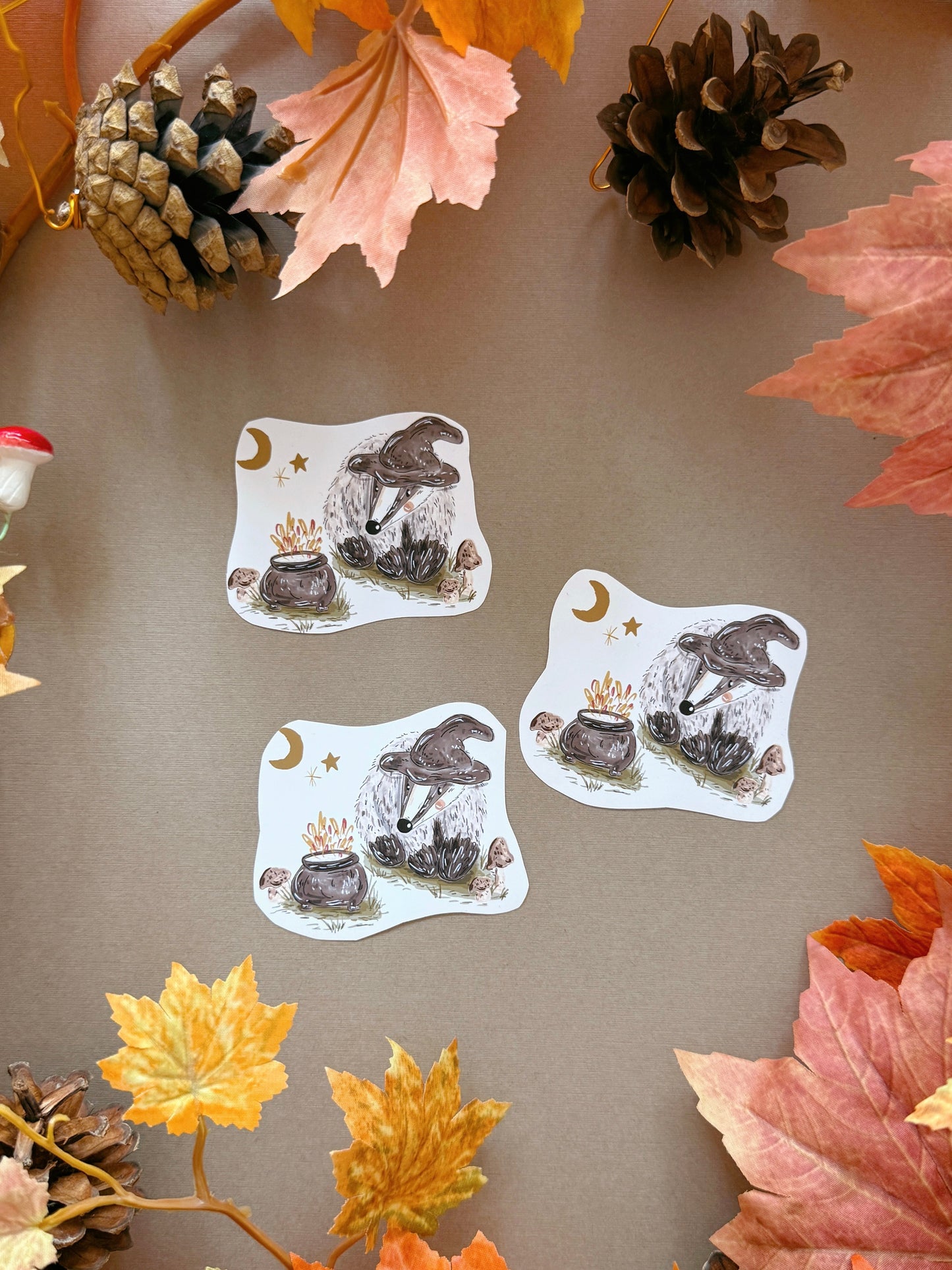 Witch Badger Sticker