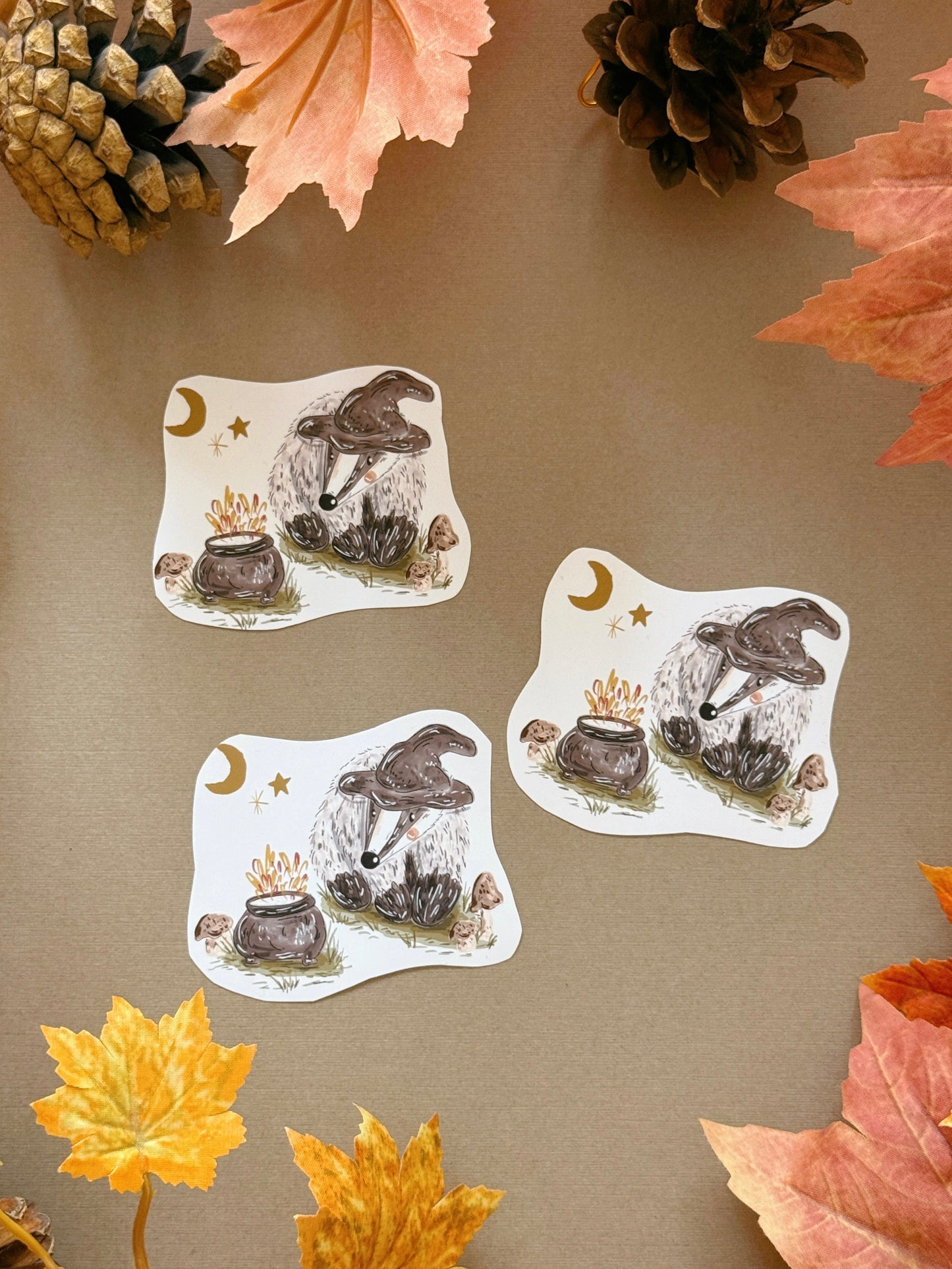 Witch Badger Sticker