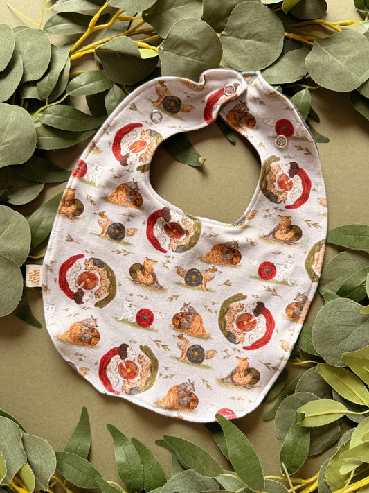 Wolf Bib - Rounded
