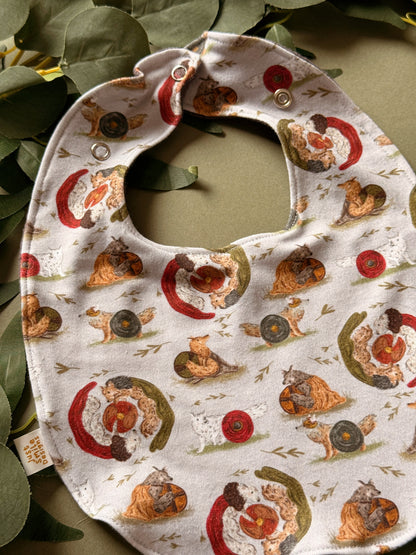 Wolf Bib - Rounded