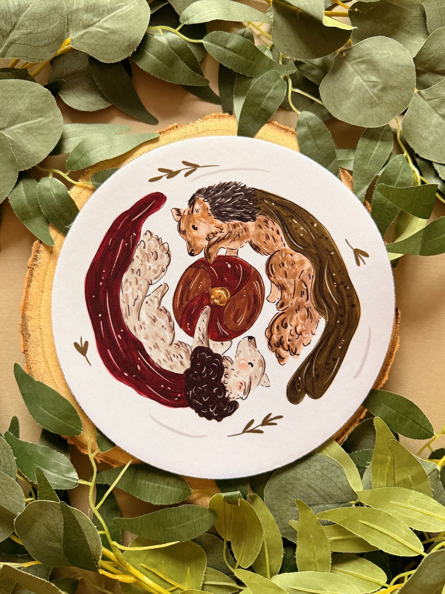 Wolf Mousemat