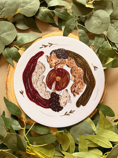 Wolf Mousemat