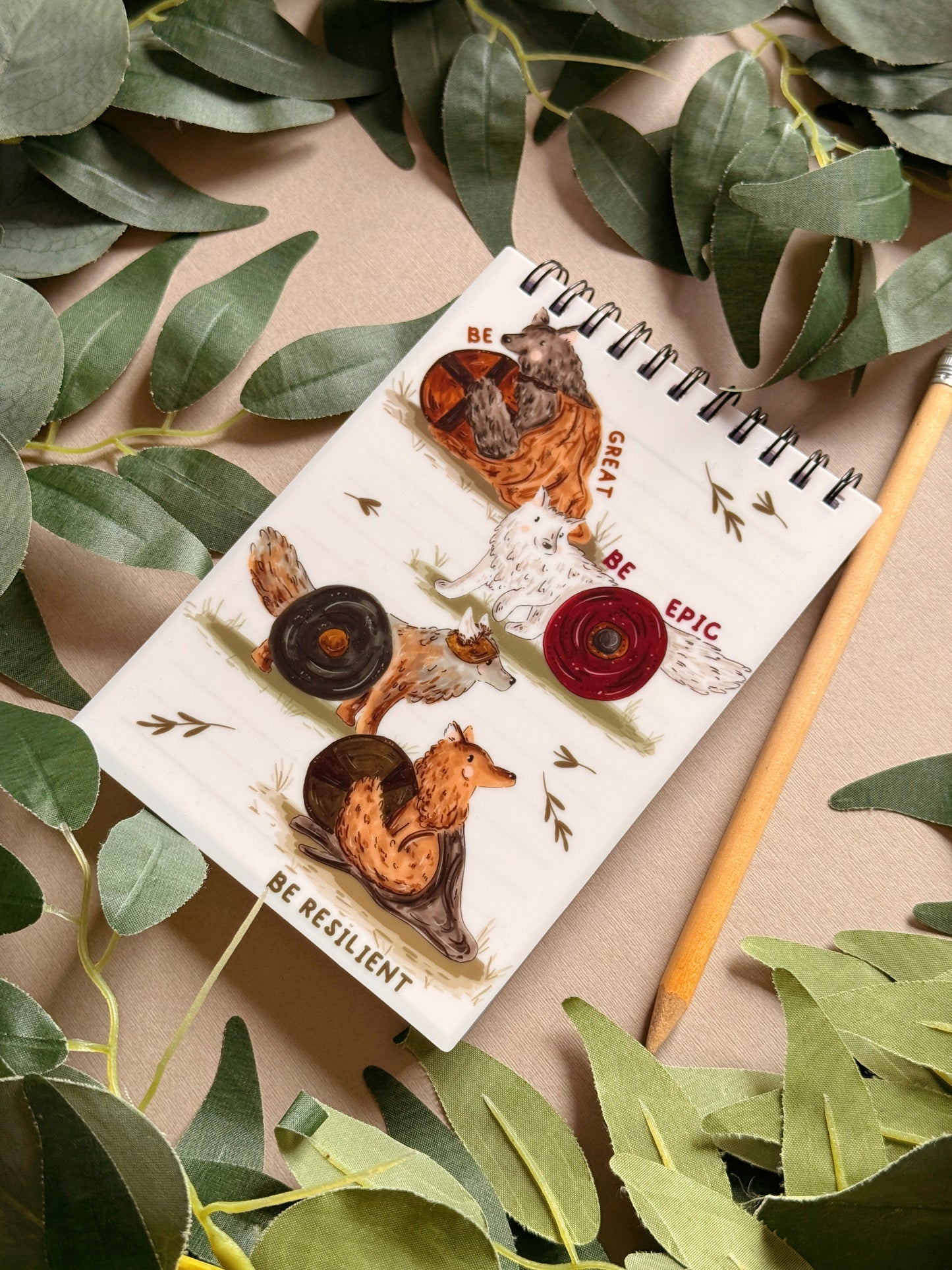 Wolf Spiral Notebook - A6