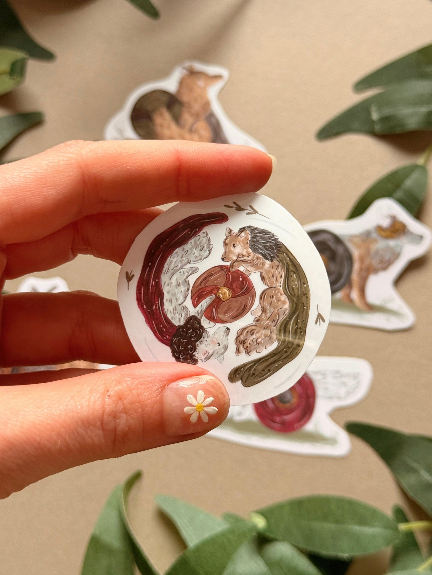 Warrior Wolves Sticker - Waterproof