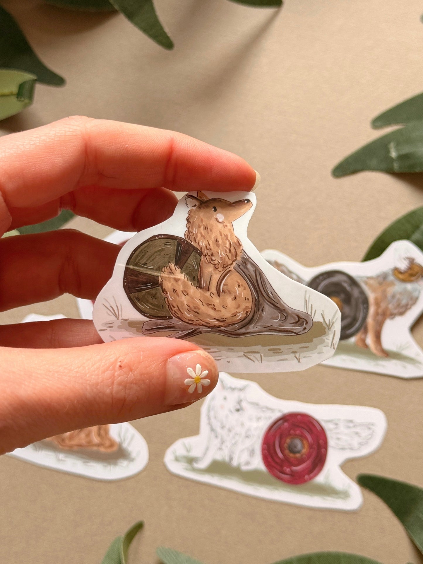 Warrior Wolves Sticker - Waterproof