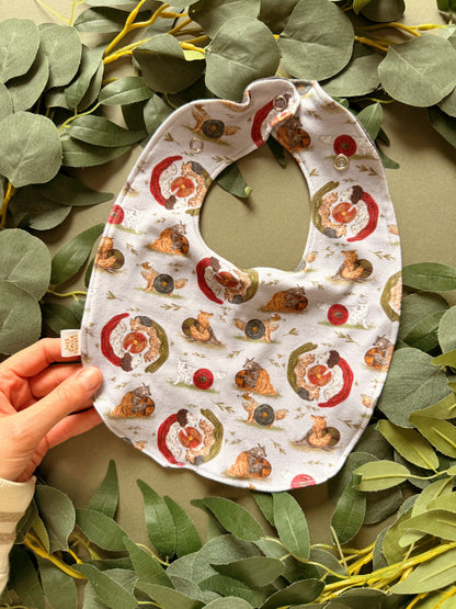 Wolf Bib - Rounded
