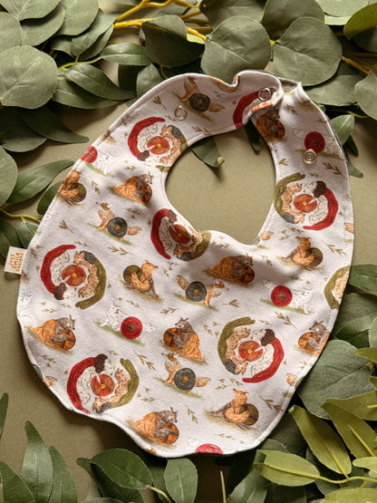 Wolf Bib - Rounded