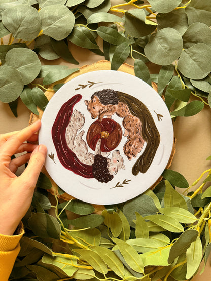 Wolf Mousemat