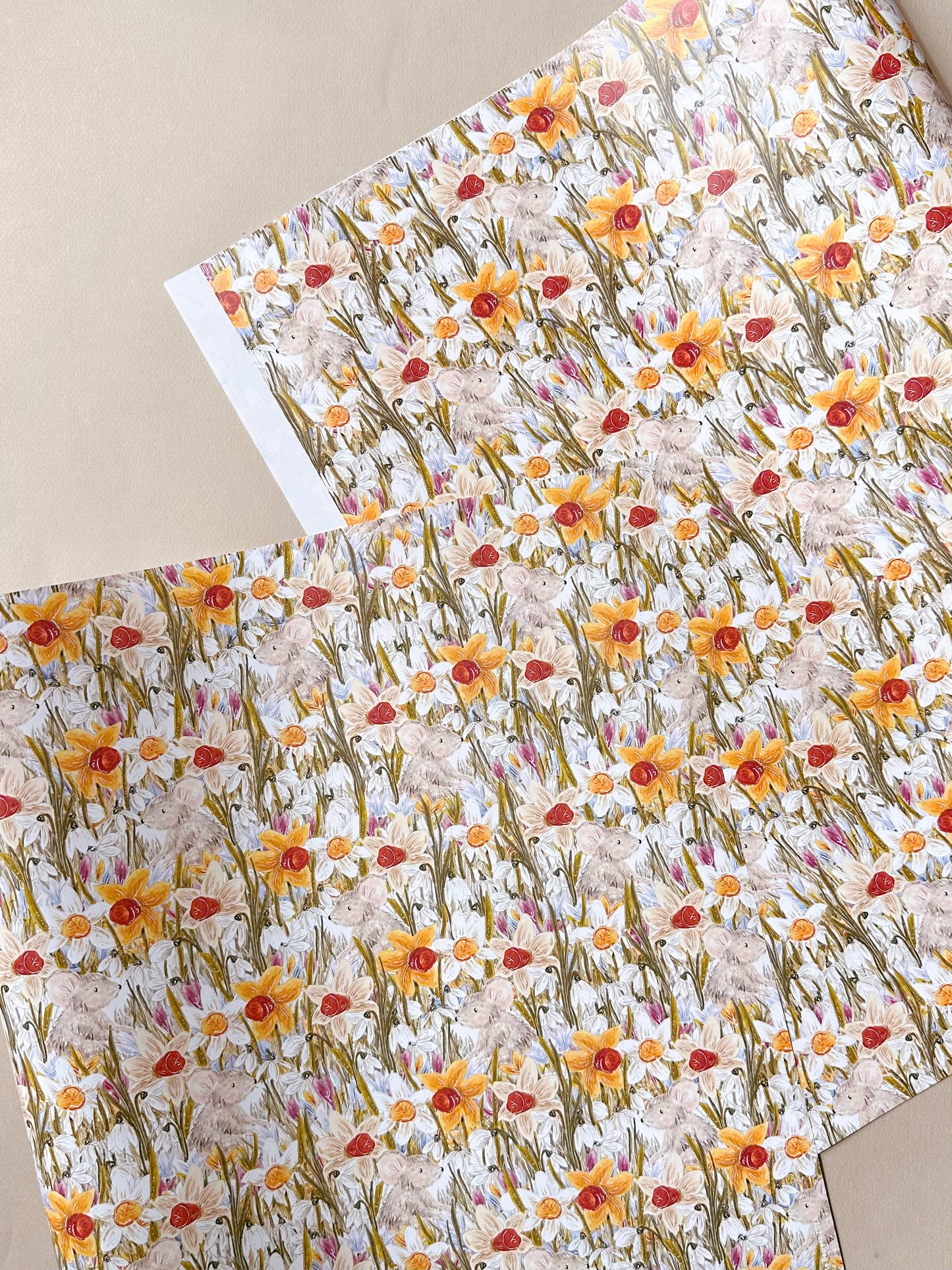 Garden Mouse Wrapping Paper