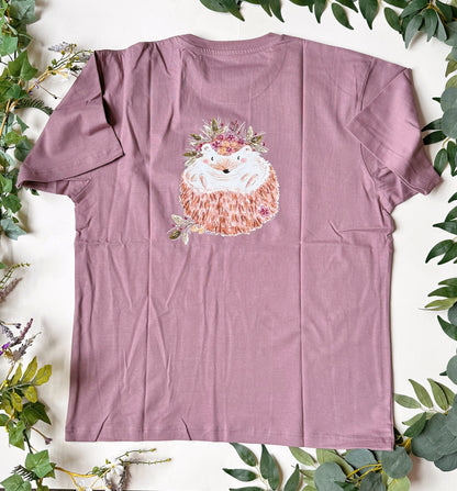 Floral Hedgehog T-Shirt - Cotton