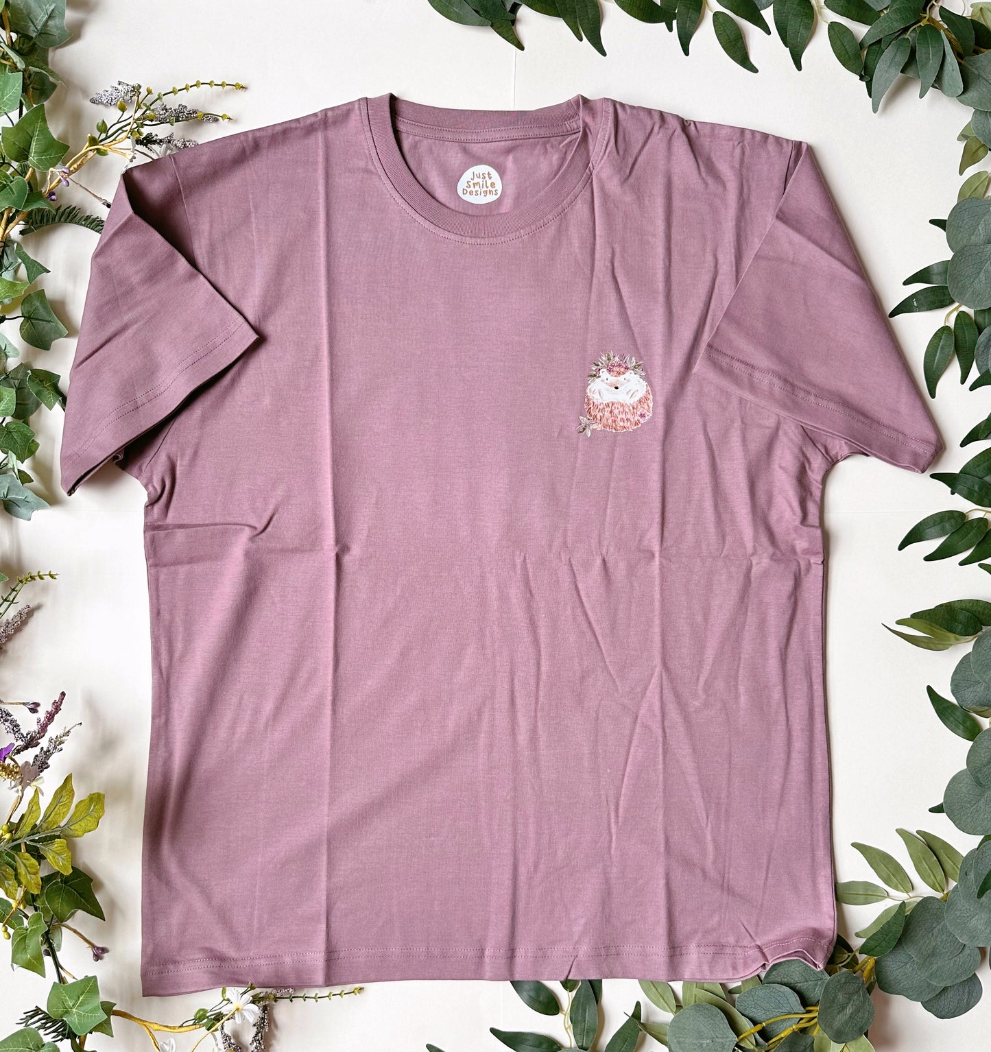 Floral Hedgehog T-Shirt - Cotton