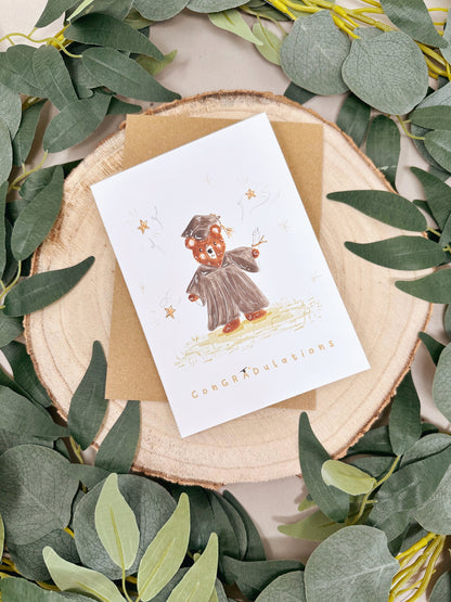 Bear Graduation Card