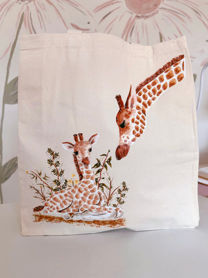 Cute Giraffes Giant Tote Bag