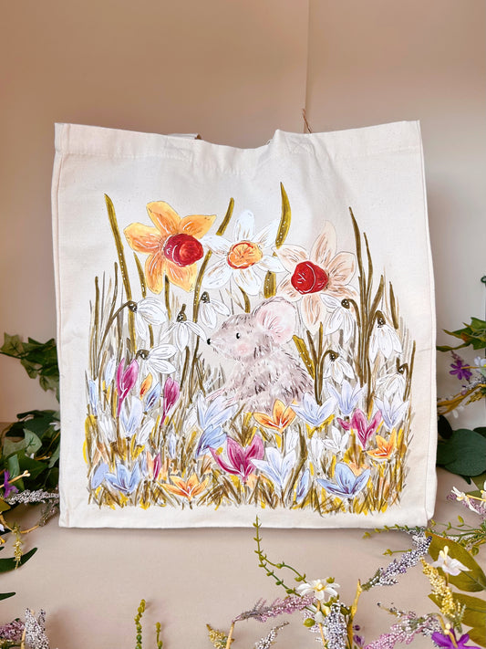 Garden Mouse Giant Tote Bag