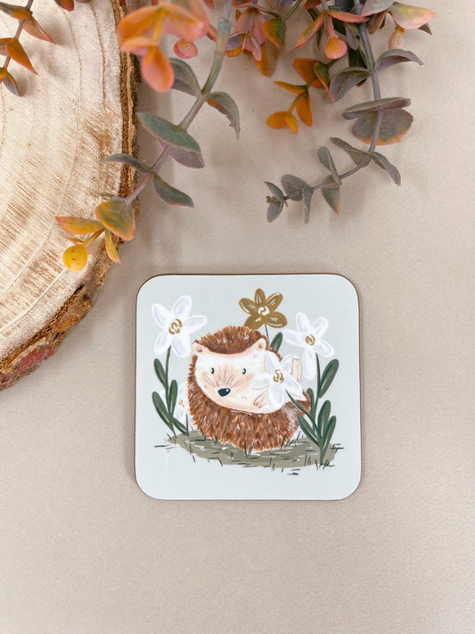 Hedgehog Daisy Coaster