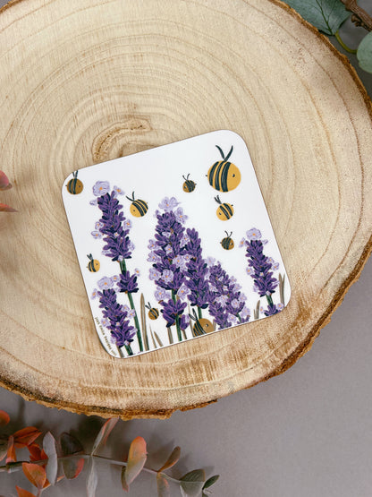 Bee Lavender Coaster