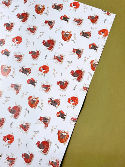 Red Panda Wrapping Paper
