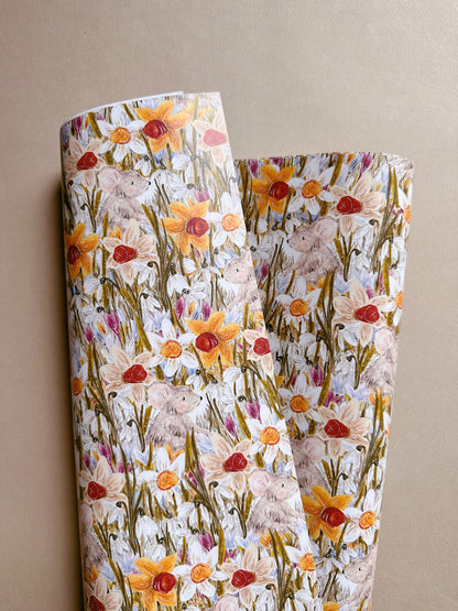 Garden Mouse Wrapping Paper