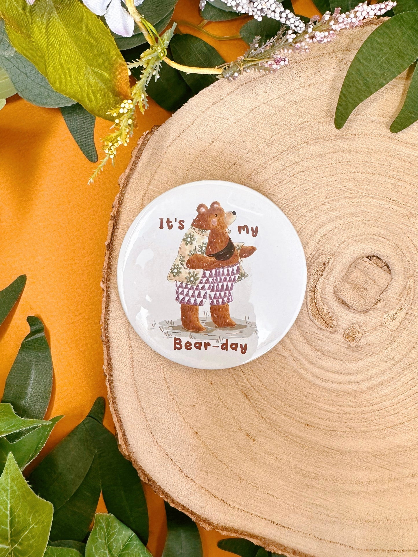 Cool Bear Birthday Badge