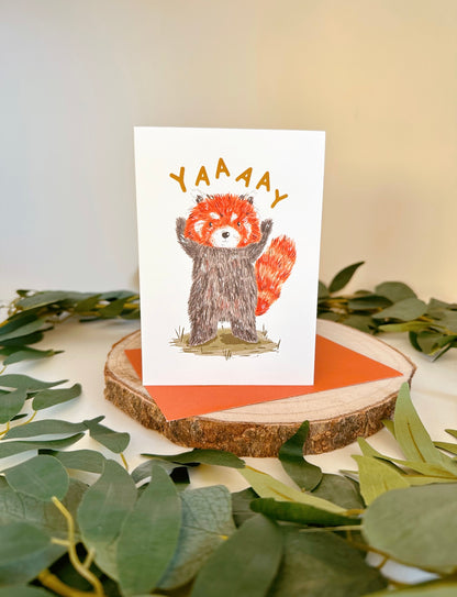 Red Panda YAY Card