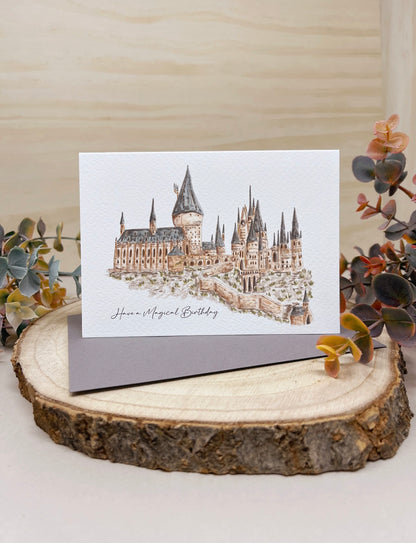 Magical Castle Birthday Card