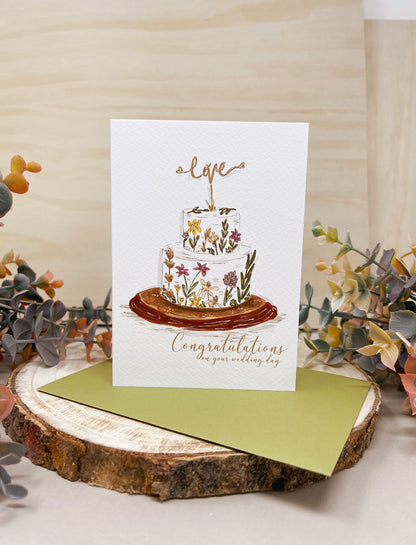 Love Wedding Cake Card