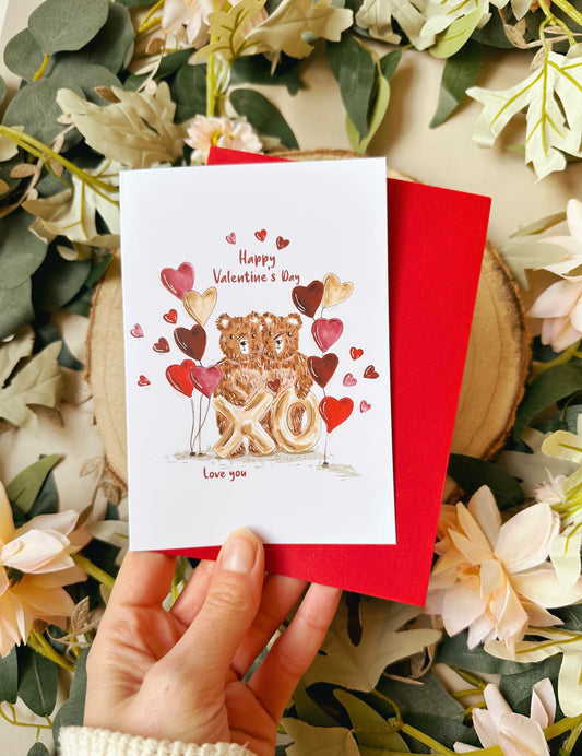 Bear Valentines Card