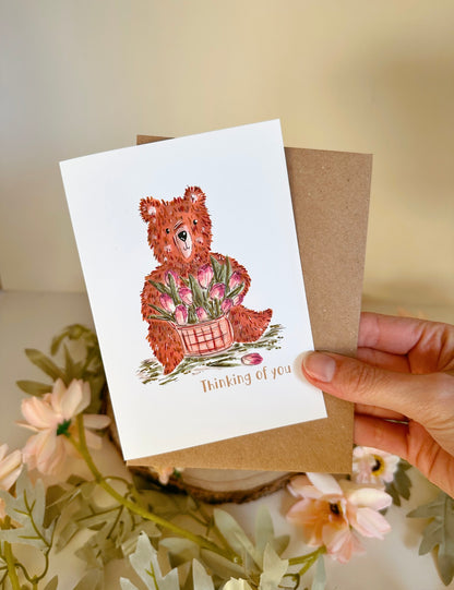 Bear Thinking of you Card