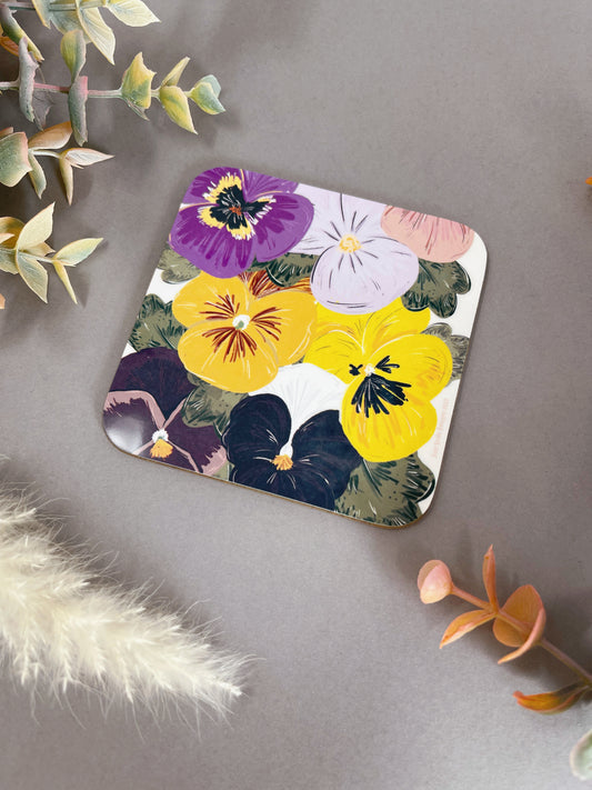 Pansy Coaster