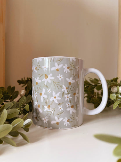 Daisy Floral Mug