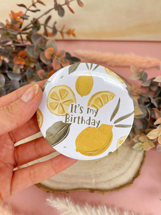 Lemon Birthday Badge